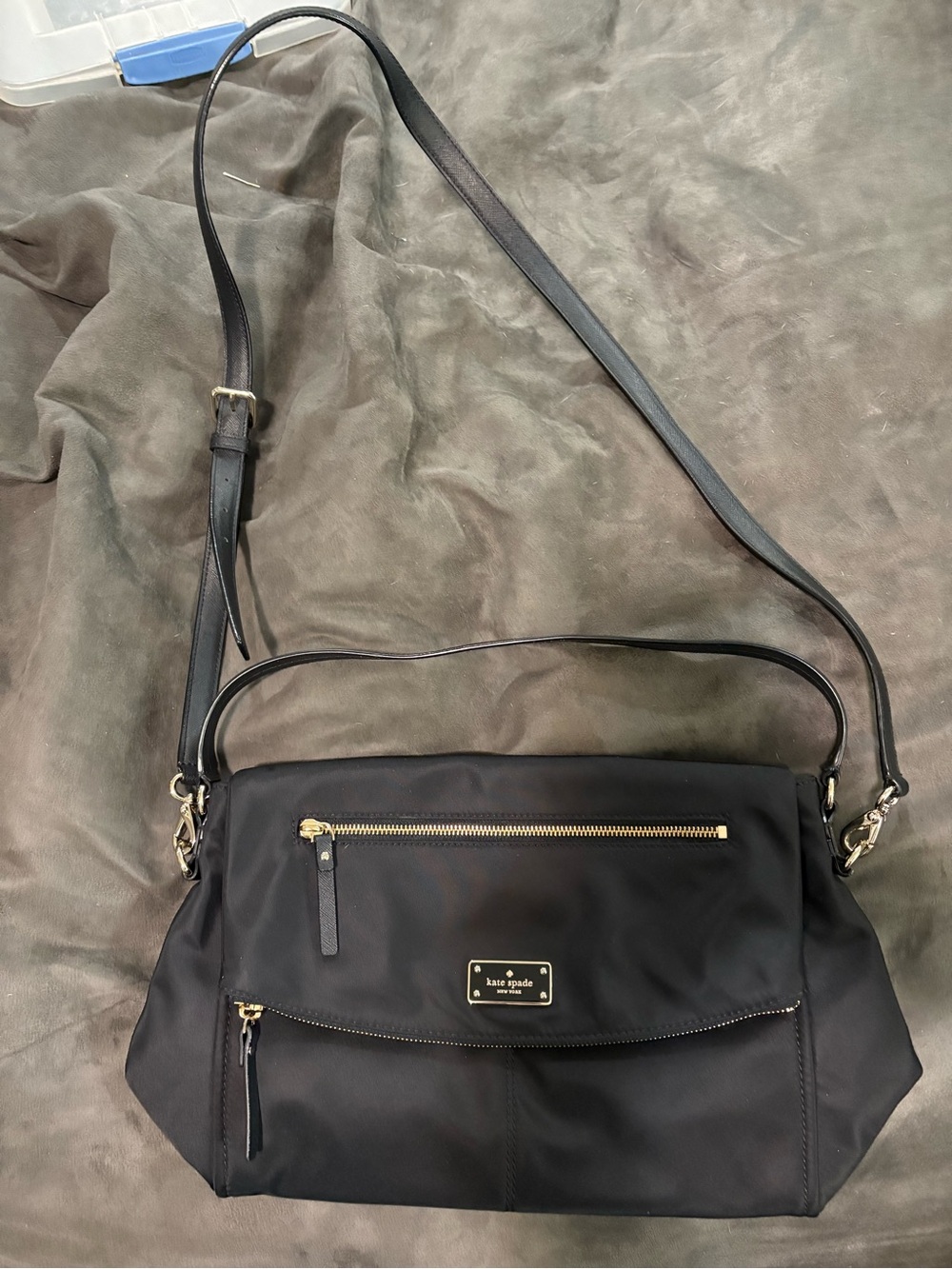 Kate Spade New York Lyndon Blake Avenue Purse Shoulder Bag Black/Gold